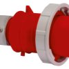 Złącze przemysłowe - zasilające 16A Wtyczka 415 V 3P + N + E Męski Bals Czerwony Montaż na kablu IP67