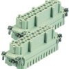 Socket contact insert, 48B, 48 pole, unequipped, crimp connection, with PE contact, 09330242712