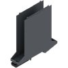 Base element, PA, (W x H x D) 22.5 x 109.3 x 107.4 mm, graphite gray, for OMNIMATE enclosure, 1073350000