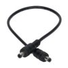 Przedłużka DC 5.5/2.1 1W-1W czarna 30cm 22/20awg