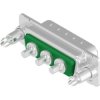 D-Sub plug, 3 pole, 3W3C, equipped, straight, solder pin, 303W3CPXX69E40X