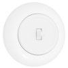 Włącznik światła podtynkowy pojedyńczy z ramką 10AX 250V IP20 biały połysk
