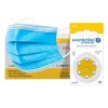 60 x baterie do aparatów słuchowych everActive ULTRASONIC 10 + 3x jednorazowa maseczka 3-warstwowa chirurgiczna