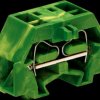 261-347 4-conductor terminal with snap-in foot, up to 2.5 mm², gn-yl