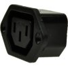 Gniazdo; zasilające AC; IEC C13 IBM; AS-302-1; proste; na panel; przykręcane; 10A; 250V; konektory 4,8x0,8mm; KLS