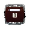 TREND Gniazdo USB-AA 3.0 brązowy 4GUSB-5 KARLIK