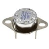 Termostat; bimetaliczny; KSD301A-A323v; NC; 100°C; 10A; 250V AC; metal fi 16x12mm z uchwytem ruchomym; konektory 6,3mm pionowe;