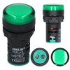 Lampka Kontrolna Sterownicza Zielona Led Fi:22 12V