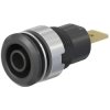 Stäubli 32001861-21 SLB 4-F63 safety jack socket 4mm pin blk vertical socket