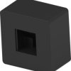 Cap, square, (L x W x H) 9 x 9 x 5.5 mm, black, for pushbutton switch, 1571384-4
