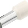 Cimco 187211 Końcówka rurkowa Isol.Aderendh. 0,75mm² x 10mm,weiß, z częściową izolacją , 0.75 mm² x 10 mm, 100 szt.