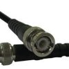 Coaxial cable, BNC plug (straight) to BNC plug (straight), 50 Ω, RG-58, grommet black, 750 mm, 115101-19-M0.75