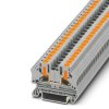 Złączka szynowa 2-przewodowa 4mm2 szara PTV 4 z zaciska Push in