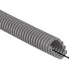 Rura karbowana 750N do zalewania betonem samogasnąca szara z pilotem i smarowaniem fi 25mm -5 C +90 C /100m/