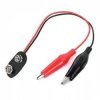 Plug for 9V - 6F22 Battery - with Crocodile Clips - 15cm Cable