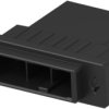 Plug housing, 3 pole, pitch 10.16 mm, straight, black, 1-353047-3