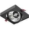Oprawa Podtynkowa Ruchoma GU10 AR111 14,5cm Kwadrat Czarna CARPI LUMILED