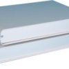 Die-cast aluminum enclosure, (L x W x H) 210 x 300 x 43.6 mm, light gray (RAL 7035), IP40, 2008-2001M
