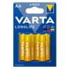 6x Bateria R-06 R06 AA 1,5V alkaliczna longlife Varta