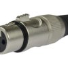 Gniazdo mikrofonowe XLR (3-pin) na kabel