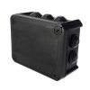 Puszka hermetyczna 150x115x65mm natynkowa z dławikami bezhalogenowa, odporna na UV,dekiel przykręcany czarny IP66