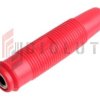 Gniazdo 4 mm na przewód GP430-R 24A czerwone