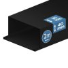 Kanał elektroinstalacyjny / Korytko kablowe 80х40 (2m) Ciemny Antracyt EDO777747