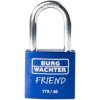 Burg Wächter 39441 Padlock 40mm Blue Aluminium Double Locked Engravable