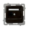 KARO Gniazdo komputerowe kat.5e MMC złącze IDC czekoladowy metalik GPK-1S/K/m/40 OSPEL