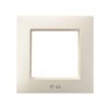 ARIA Ramka pojedyncza do łączników IP44 ecru RH-1U/27