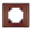 Kompletna Ramka Uniwersalna Pojedyncza Brązowy Metalik 9Fr-1