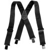 kwb 908110 Braces black nylon elastic 4 clips leather plate 100cm