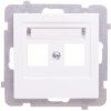 AS Obudowa gniazda teleinformatycznego podwójnego biała GPK-2G/p/00