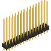 Pin header, 30 pole, pitch 2.54 mm, straight, black, 10055819