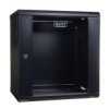 Szafa Wisząca Jednosekcyjna 19 Cali 12U 635/600/450Mm Drzwi Szklane Czarna...