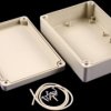 ABS enclosure, (L x W x H) 145 x 105 x 40 mm, light gray (RAL 7035), IP65, RP1205