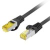 Patchcord kat.6a s/ftp lszh cu 15m czarny fluke passed lanberg PCF6A-10CU-1500-BK