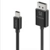 IS2121-030 Mini DisplayPort to DisplayPort cable, 4K 60 Hz, black, 3 m
