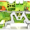 3-wire protective earth terminal, spring-clamp connection, 0.5-6.0 mm², 1 pole, green-yellow, 2104-5307