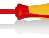Standardowy wkrętak rozmiar końcówki: TX15 Torx Knipex długość ostrza: 80 mm Wkrętak izolowany