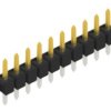 Pin header, 10 pole, pitch 2.54 mm, straight, black, 10047921