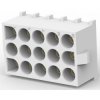 Plug housing, 3 pole, pitch 6.35 mm, straight, natural, 350766-4