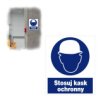 Tabliczka Bhp Tablica Nakazu Znak Stosuj Kask Ochronny 225X275mm Zno-3