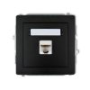 DECO Gniazdo komputerowe RJ45 kat.6 8-stykowy czarny mat 12DGK-3 KARLIK