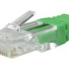 Osłonka Wewnętrzna Wtyku Rj45 Zielona Woreczek 100Szt.