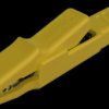 Alligator clip, yellow, max. 9.5 mm, L 80.5 mm, CAT O, socket 4 mm, 932146103