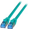 Patch cable, highly flexible, RJ45 plug, straight to RJ45 plug, straight, Cat 6A, S/FTP, LSZH, 0.15 m, green, K5525FGN.0,15