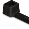 Cable tie, PA, (L x W) 145 x 2.5 mm, bundle-Ø 1.5 to 35 mm, black, UV resistant, -40 to 85 °C, 111-02360