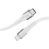 Intenso 7902002 USB cable USB 2.0 USB-C to Lightning 1.50 m White Fabric sleeve