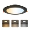 Oprawa podtynkowa downlight LED, 18W, 1660lm, IP20, CCT, okrągła, czarna, ALEXIS HOROZ